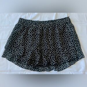 SHEIN black mini/above knee length floral skort